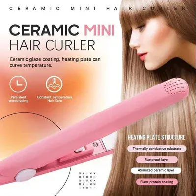Mini Plancha Viajera Para Cabello: ¡Estiliza tu cabello en cualquier lugar! - Mini Plancha Viajera Para Cabello