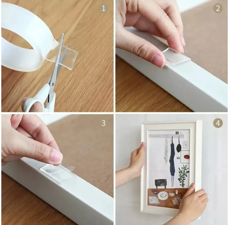 Organiza tu Baño con Estilo: Dispensador de Pasta Dental y Organizador de Baño - Cinta Doble Faz 3mts