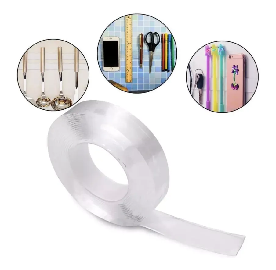 Organiza tu Baño con Estilo: Dispensador de Pasta Dental y Organizador de Baño - Cinta Doble Faz 3mts