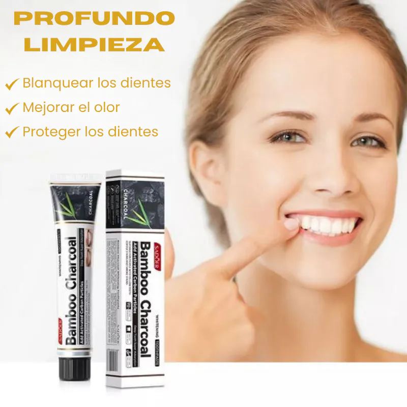 Pasta Dental Blanqueadora de Carbón de Bambú DR.RASHEL - 010637-CREMA DIENTES BAMBU X2