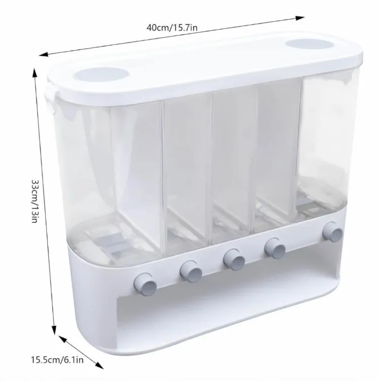 DISPENSADOR DE GRANOS X 6: Organización y Frescura para tu Cocina - DISPENSADOR DE GRANOS X 6
