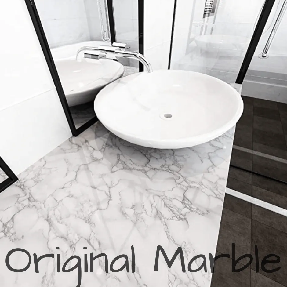 Papel Adhesivo para Pared: Mármol Elegante - Papel adhesivo para pared 10m x 45cm