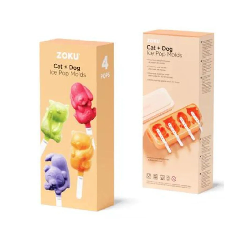 Molde para Helados Creativo: ¡Gatos y Perros! - Molde para helados creativo cubetera de