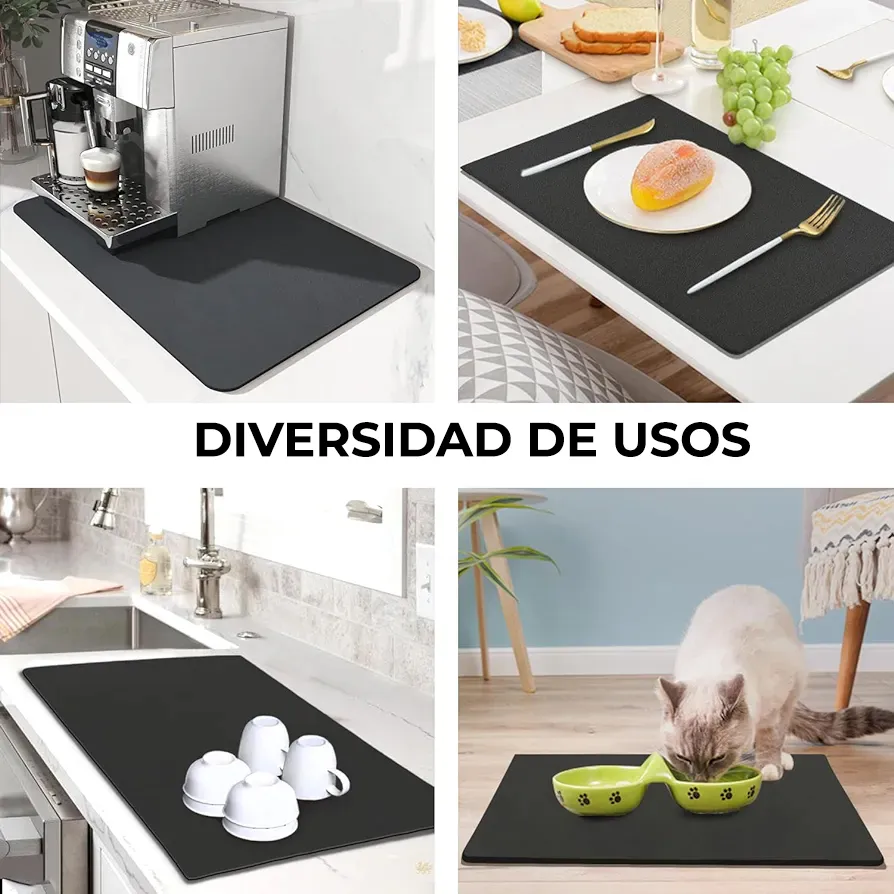 Tapete Absorbente Cocina MESON 50X40: ¡Dile adiós a la humedad y los malos olores! - Tapete Absorbente Cocina MESON 50X40