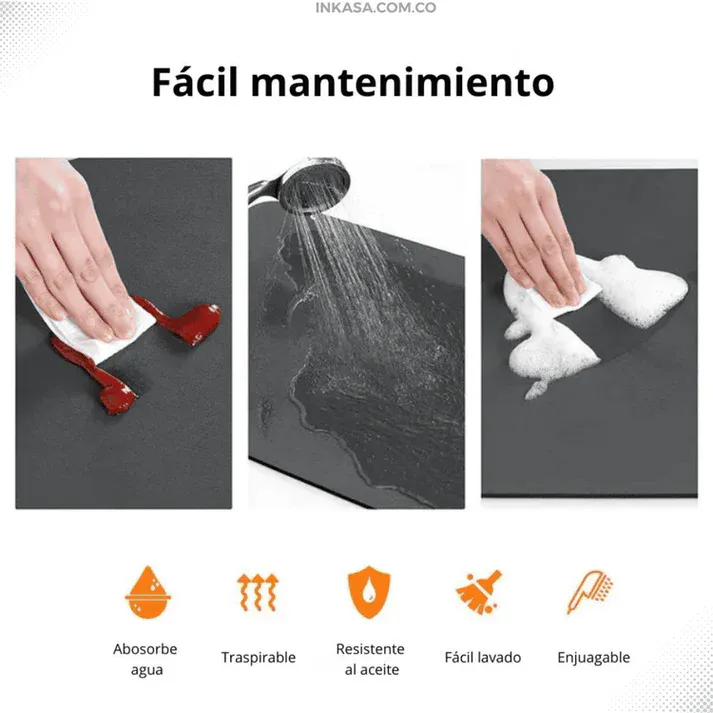 Tapete Absorbente Cocina MESON 50X40: ¡Dile adiós a la humedad y los malos olores! - Tapete Absorbente Cocina MESON 50X40