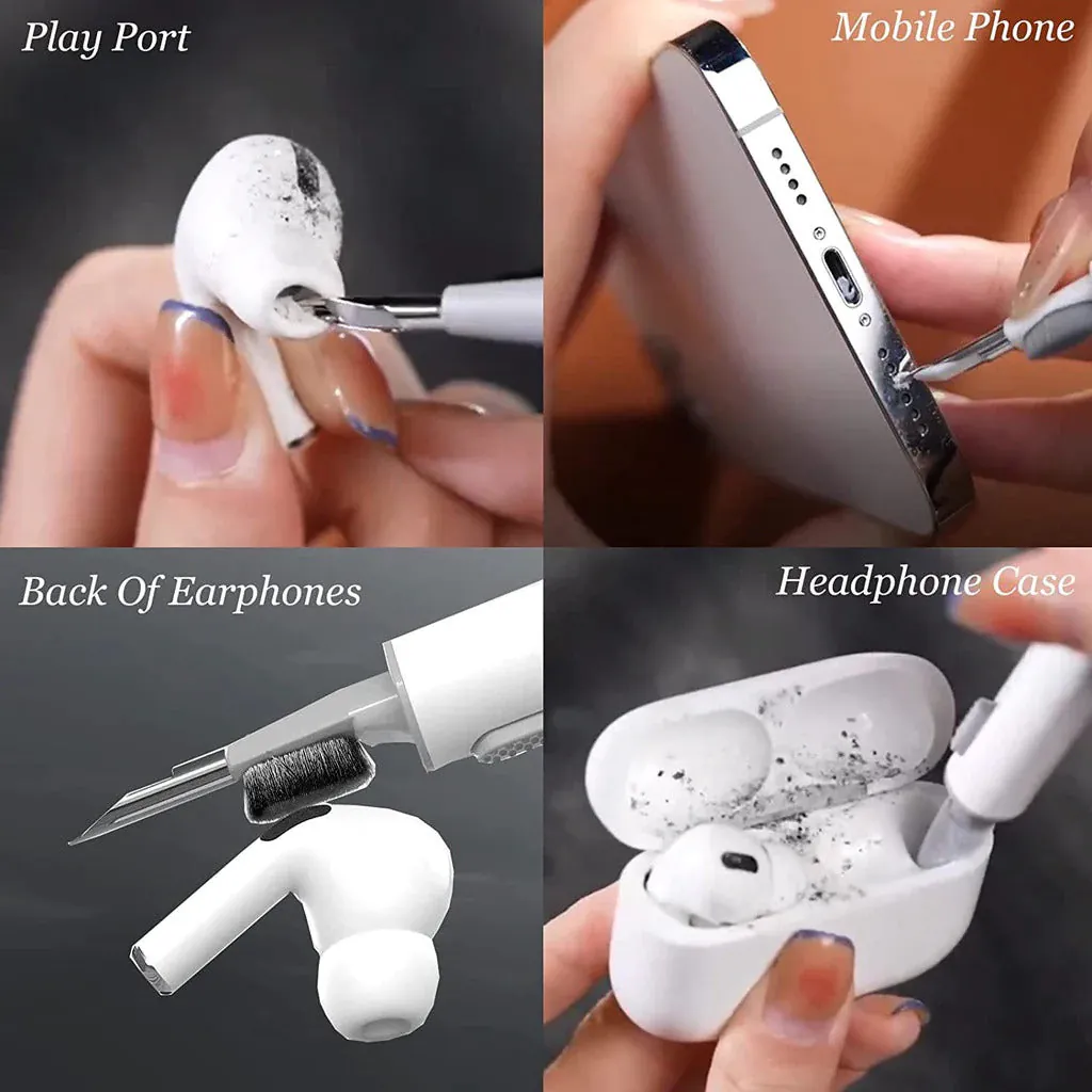 KIT LIMPIADOR: Cepillo 5 en 1 para Teclados, Audífonos y más - KIT LIMPIADOR