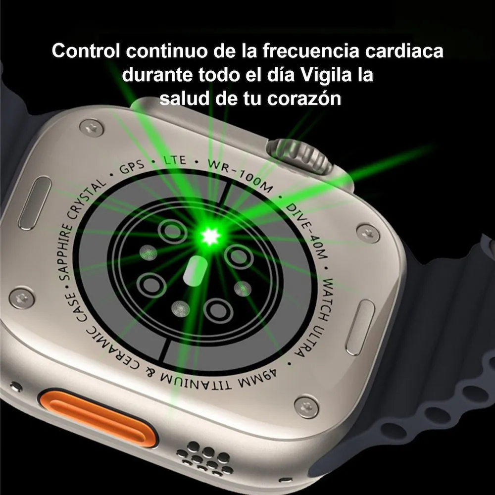 Reloj Inteligente X8 Ultra: ¡El Compañero Perfecto para un Estilo de Vida Saludable y Conectado! - Reloj Smartwatch Ultra  8 accesorios X8
