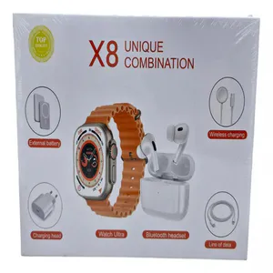 Reloj Inteligente X8 Ultra: ¡El Compañero Perfecto para un Estilo de Vida Saludable y Conectado! - Reloj Smartwatch Ultra  8 accesorios X8