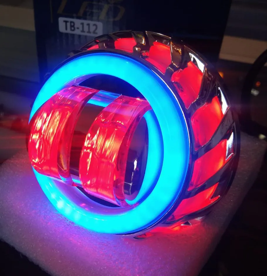 Proyector Bicolor (tb112): Ilumina tu viaje con estilo y potencia - Proyector Bicolor- Ojo de diablo (tb112)