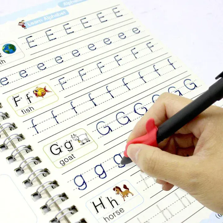 SET de 4 Cuadernos para Caligrafía: ¡Aprende a escribir letras y números de forma divertida y fácil! - SET de 4 Cuadernos para Caligrafía
