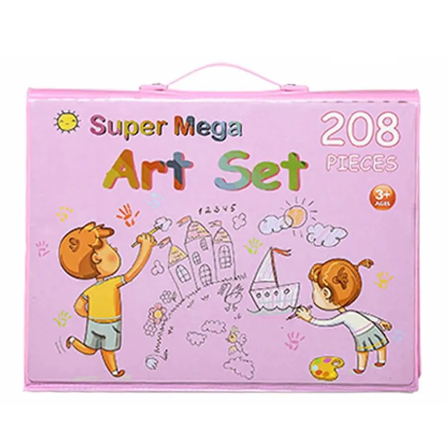 Set De Arte Escolar Didáctico 208 Piezas - set de arte escolar Didáctico 208 Piezas