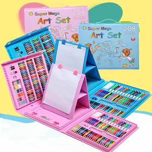 Set De Arte Escolar Didáctico 208 Piezas - set de arte escolar Didáctico 208 Piezas