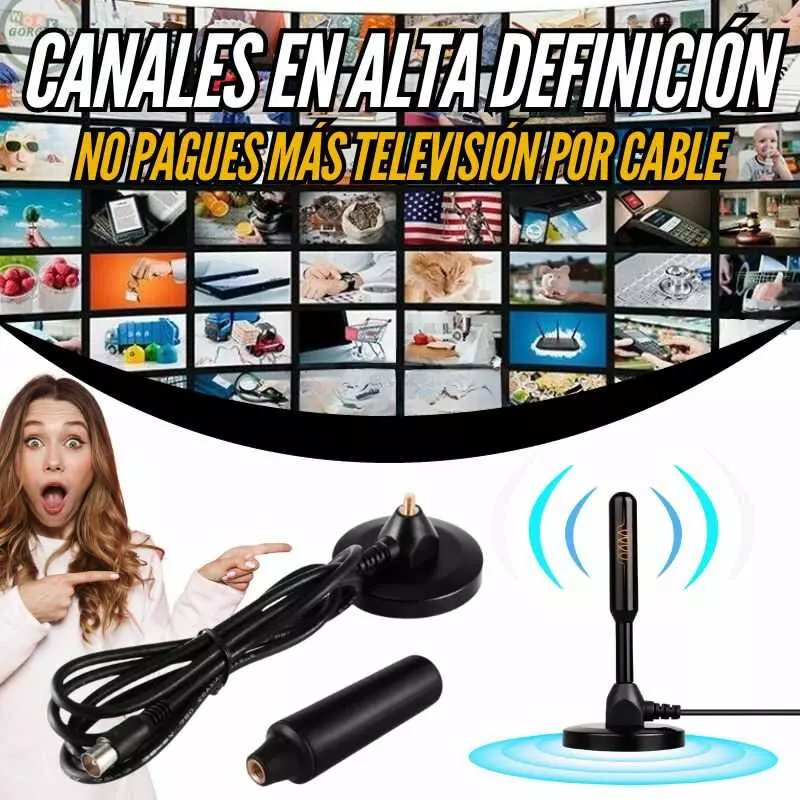 Antena Interior Televisión Digital TDT: Disfruta de TV Gratis en Alta Definición