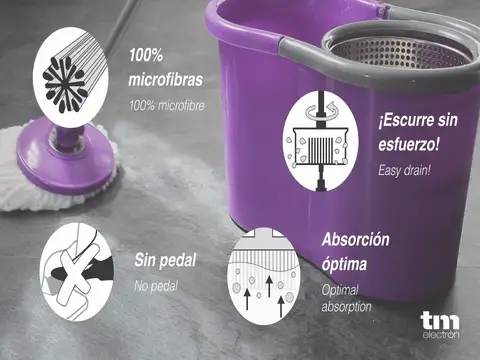 Trapero Giratorio 360°: Limpieza Eficiente y Sin Esfuerzo
