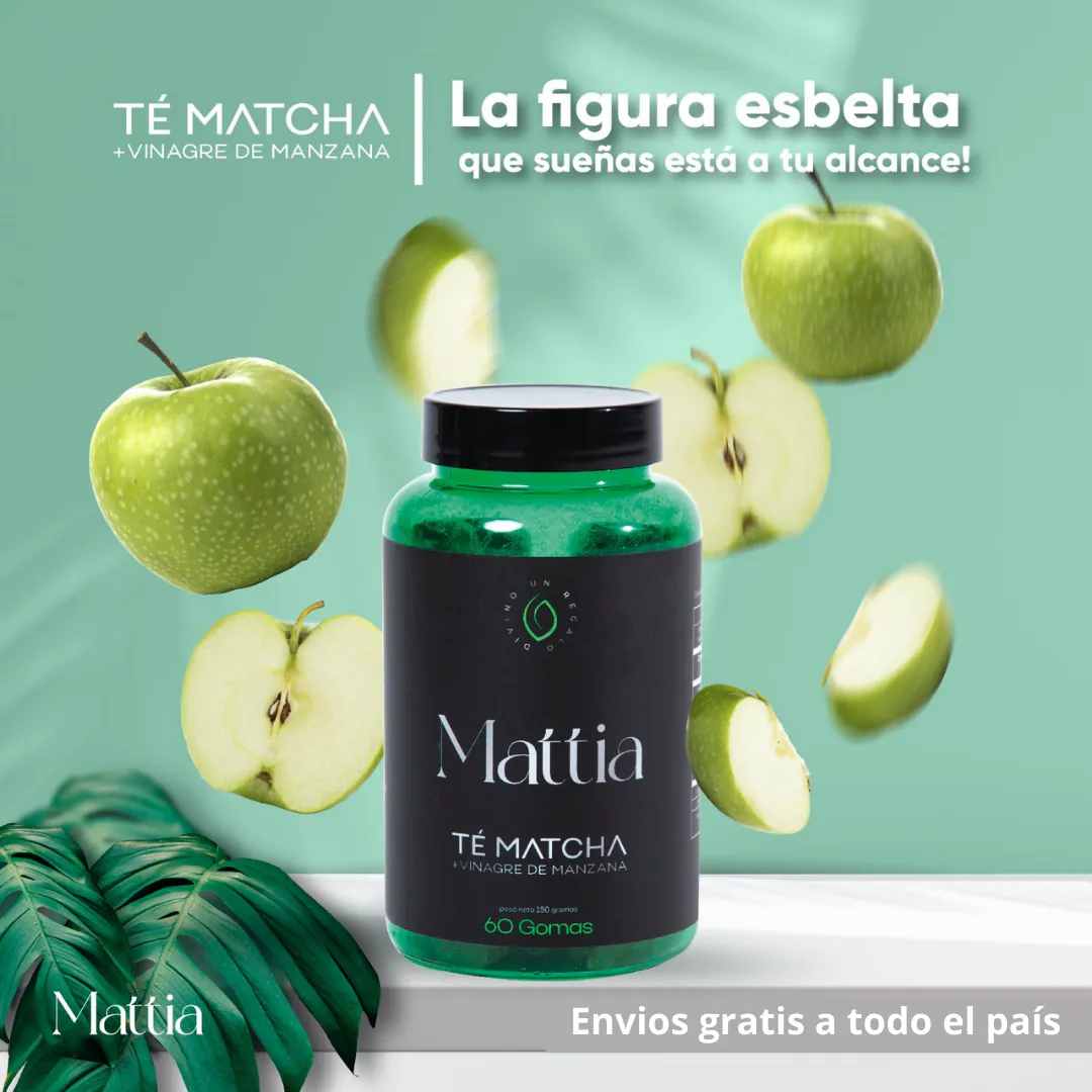GOMAS DE TE MATCHA + VINAGRE DE MANZANA: ¡Tu Aliado Para una Transformación Saludable! - GOMAS DE TE MATCHA+ VINAGRE DE MANZANA