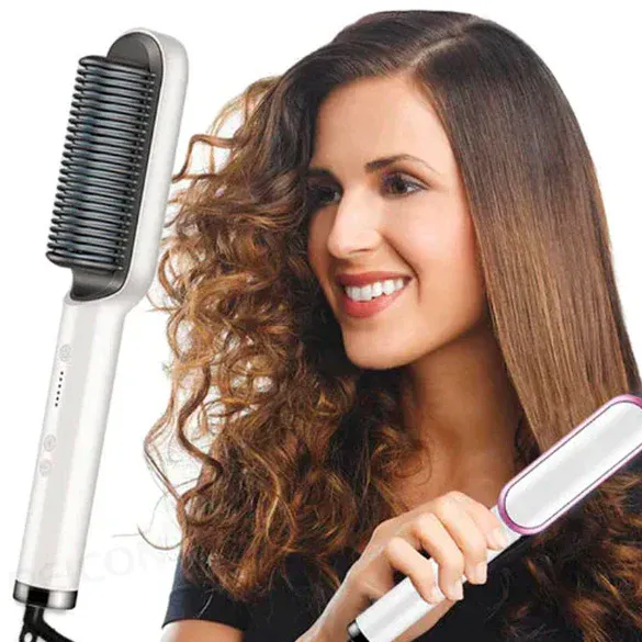 Cepillo Alisador Iónico Para Cabello: SILKY PRO - Cepillo Alisador Iónico Para Cabello