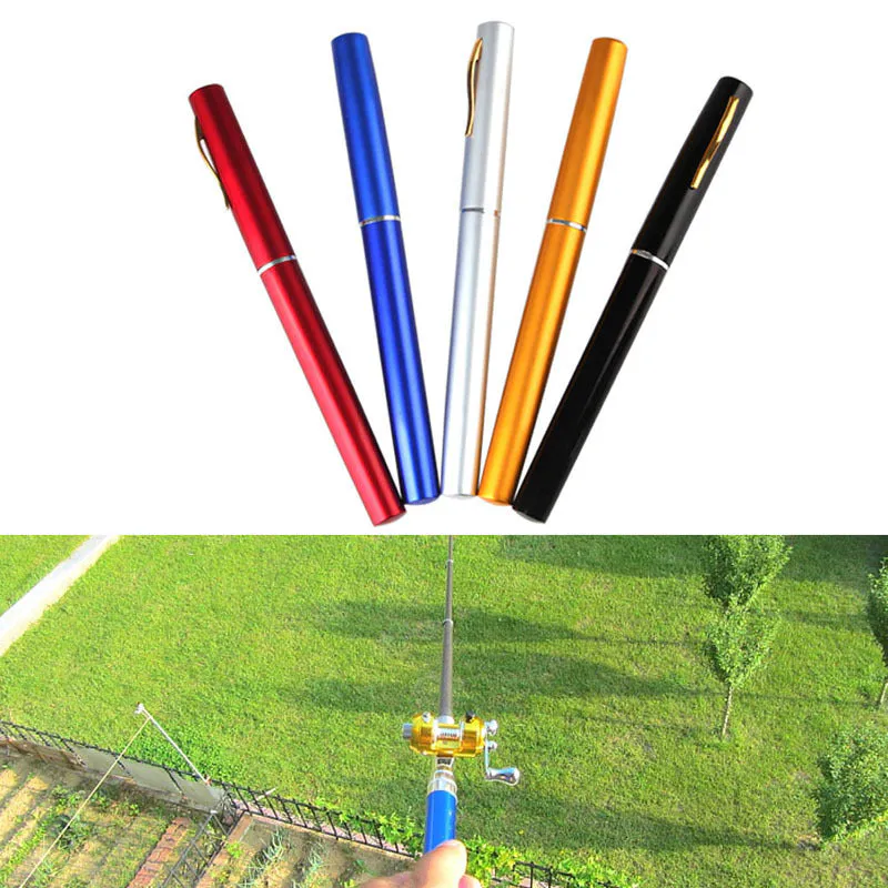 Caña de Pescar Portátil + Carrete: ¡Tu Compañera de Pesca Perfecta!