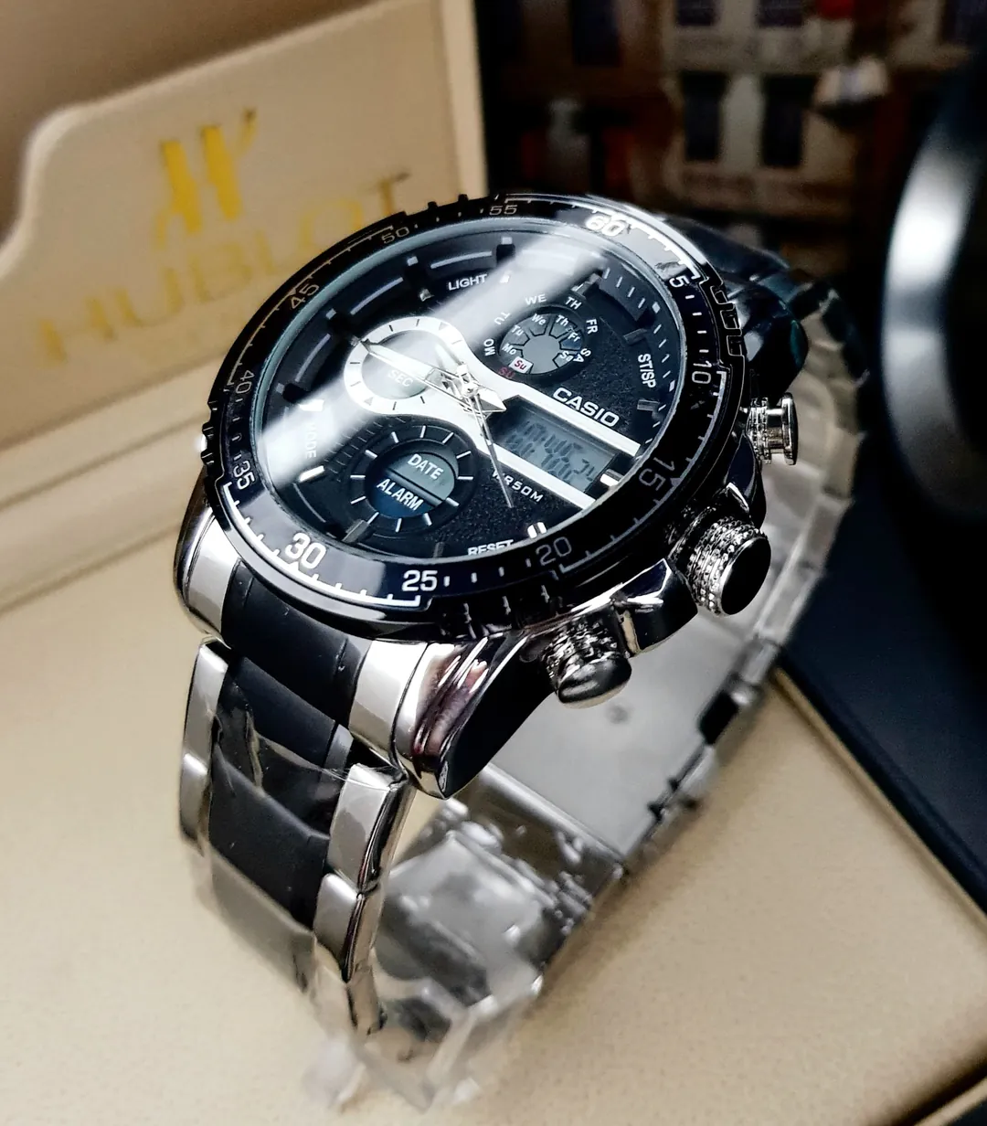Reloj Casio Doble Hora R2: Elegancia y Precisión en tu Muñeca - RELOJ CASIO DOBLE HORA R2