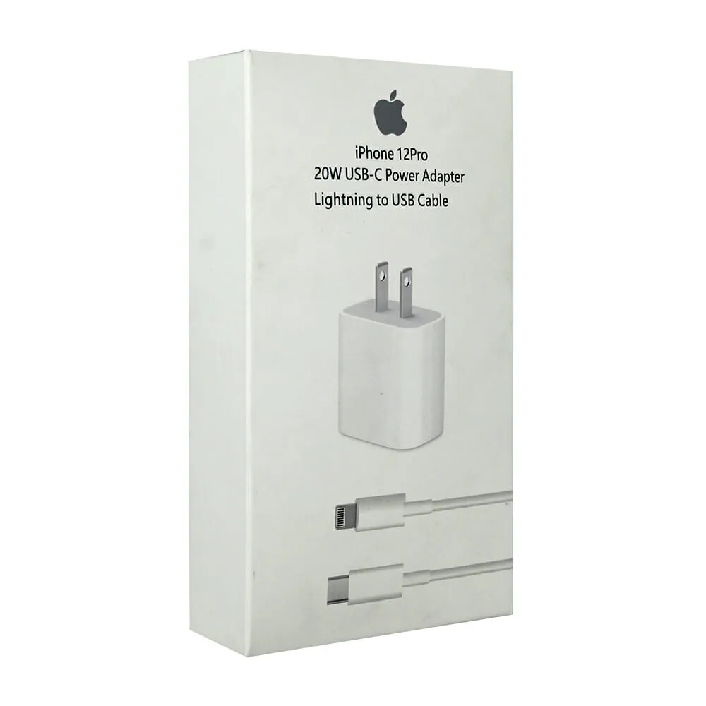 Cargador iPhone 20W Carga Rápida + Cable: ¡Potencia al Instante! - Cargador Iphone 20w Carga rapida +Cable