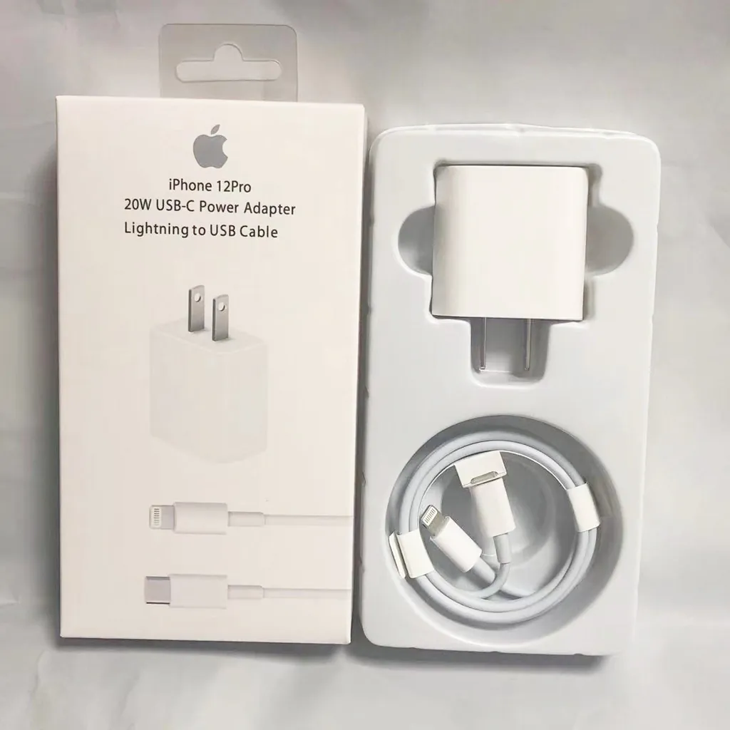 Cargador iPhone 20W Carga Rápida + Cable: ¡Potencia al Instante! - Cargador Iphone 20w Carga rapida +Cable
