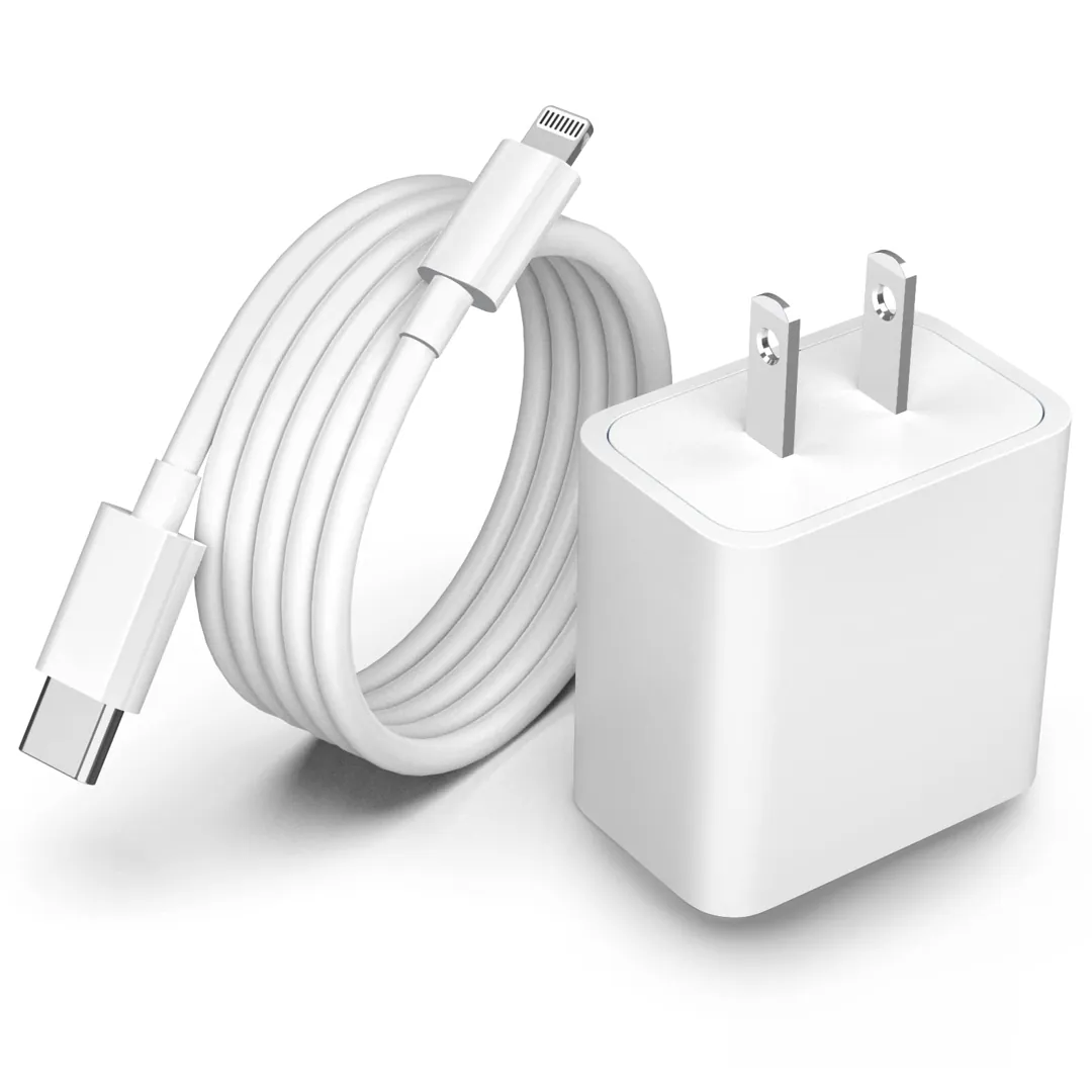 Cargador iPhone 20W Carga Rápida + Cable: ¡Potencia al Instante! - Cargador Iphone 20w Carga rapida +Cable