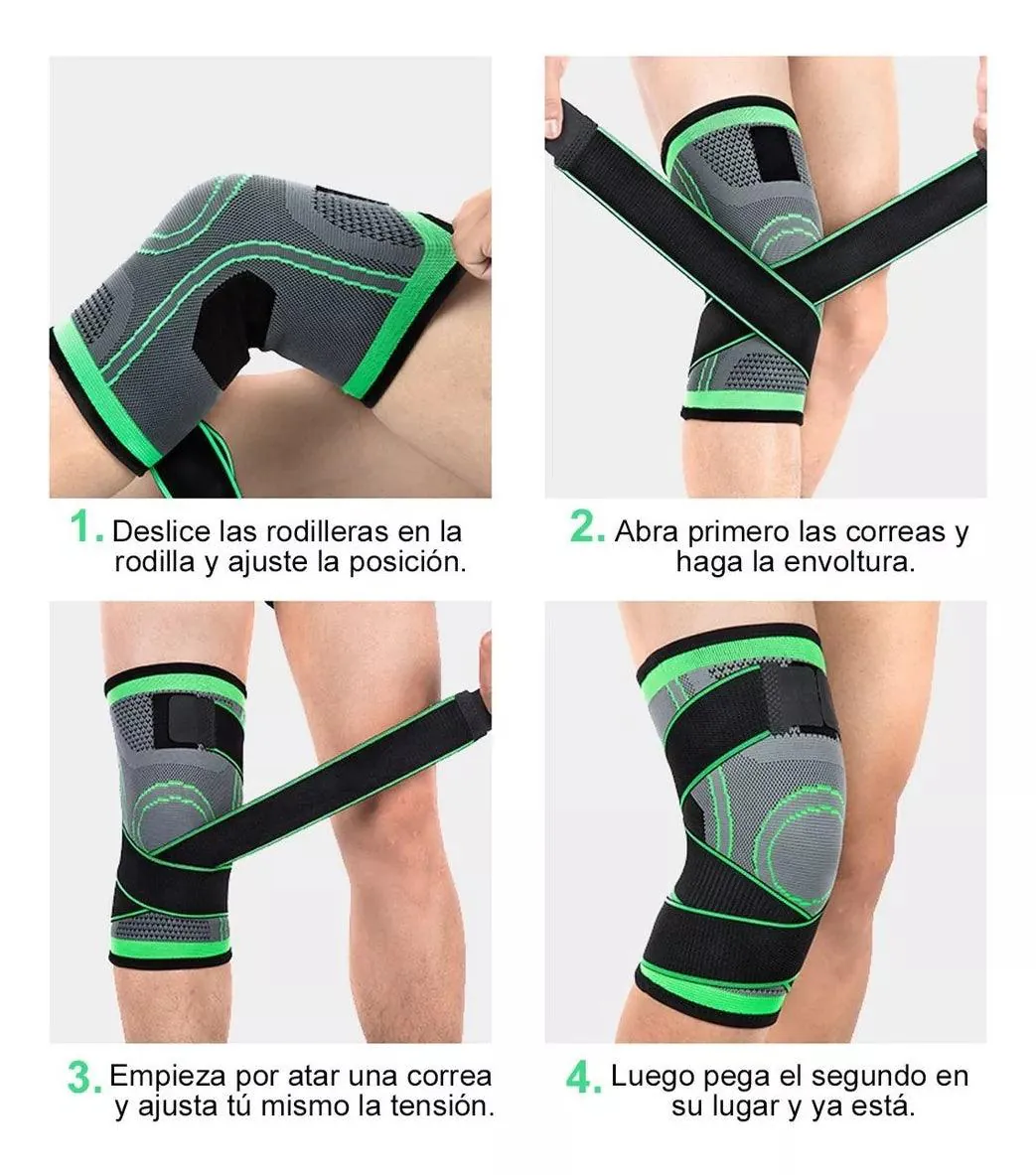 Rodillera Deportiva Ajustable Doble Tira: OrthoKnee Pro - Rodillera deportiva ajustable doble tira