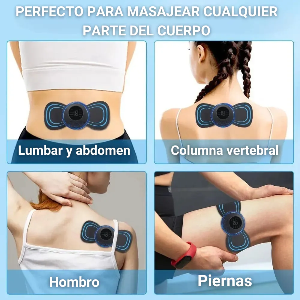 Tapete Masajeador + Parche Mariposa Azul: ¡Adiós al Estrés y la Tensión! - tapete  + parche azul