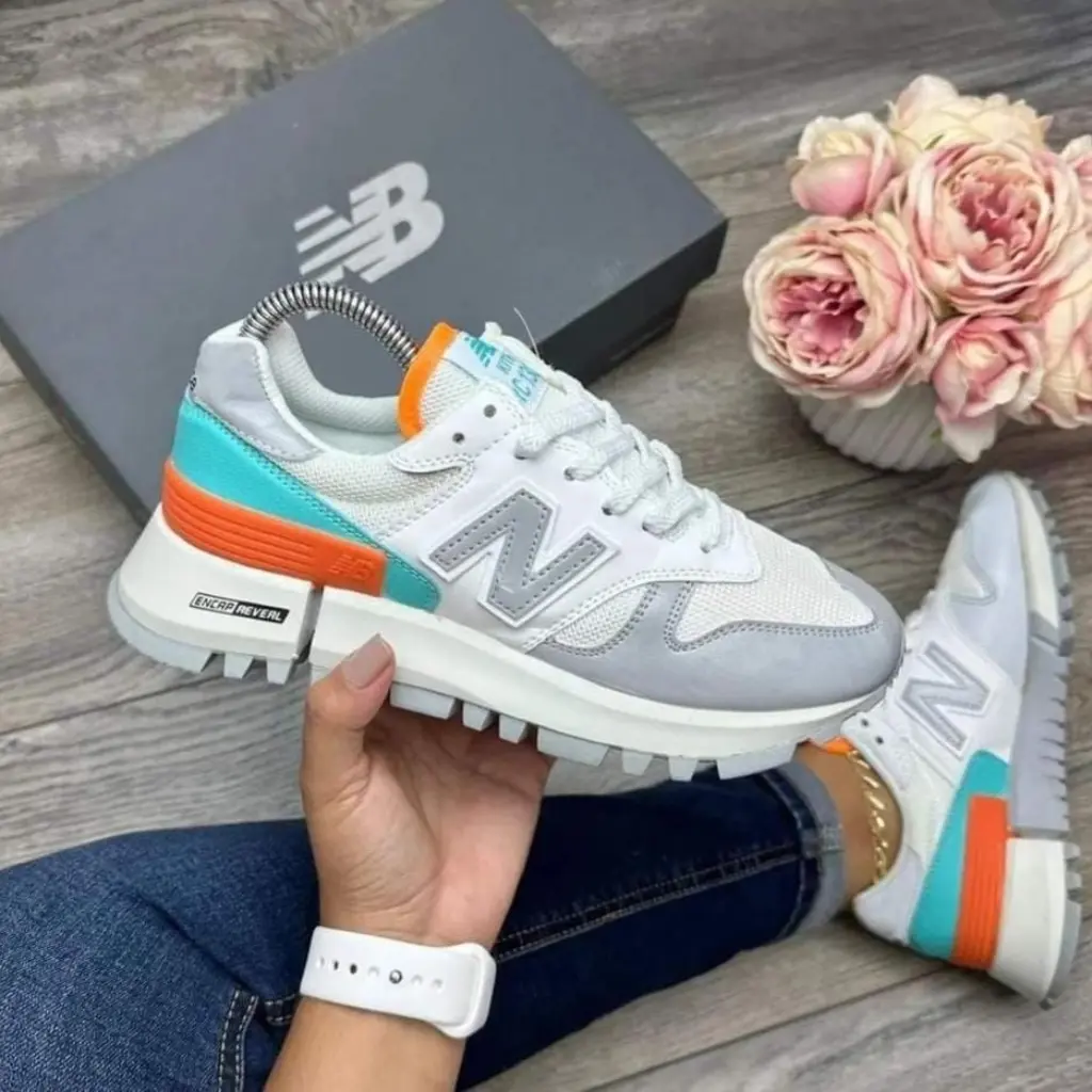 Tenis New Balance Dama Gris Naranja: Estilo y Comodidad en Cada Paso - Tenis New Balance Dama Gris Naranja