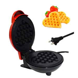 Waflera Mini Roja Forma Corazón: ¡Crea Deliciosos Waffles en Forma de Corazón! - Waflera Mini Roja Forma Corazon