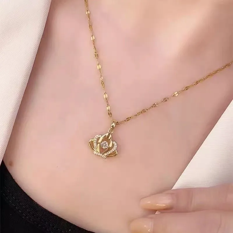 Collar de Cristal Elegante para Dama: Sofisticación y Brillo - Collar de cristal elegante para dama