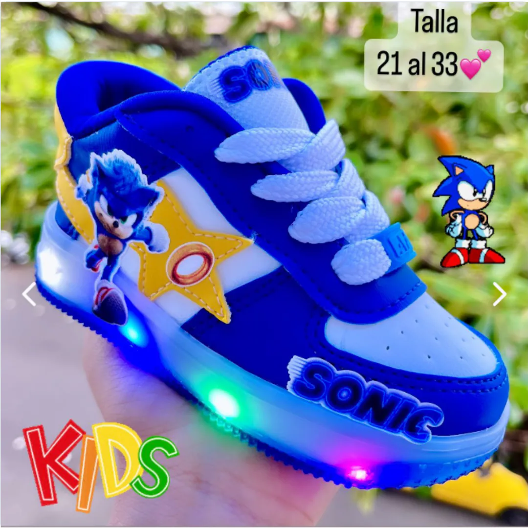 SONIC LUCES: Los tenis que brillan con cada paso - SONIC LUCES