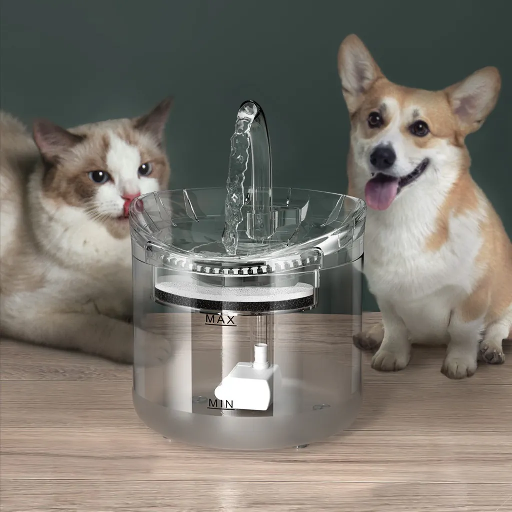 Fuente de Agua para Mascotas SUPRAKAT™: ¡Hidratación Saludable y Felíz! - Fuente De Agua Para Mascotas Transparent