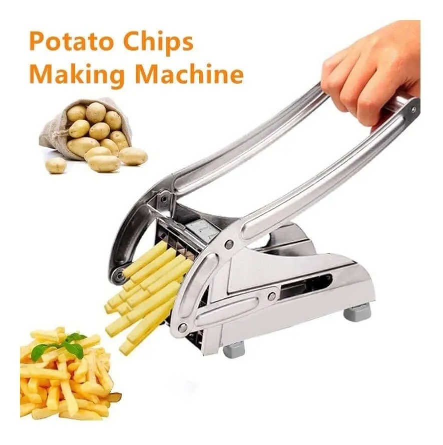 Picador De Papas Y Verduras: ¡Crea Bastoines Perfectos! - Picador De Papas Y Verduras metalico