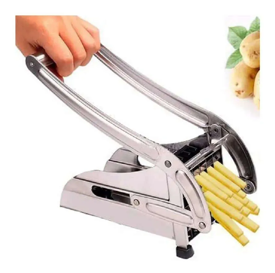 Picador De Papas Y Verduras: ¡Crea Bastoines Perfectos! - Picador De Papas Y Verduras metalico