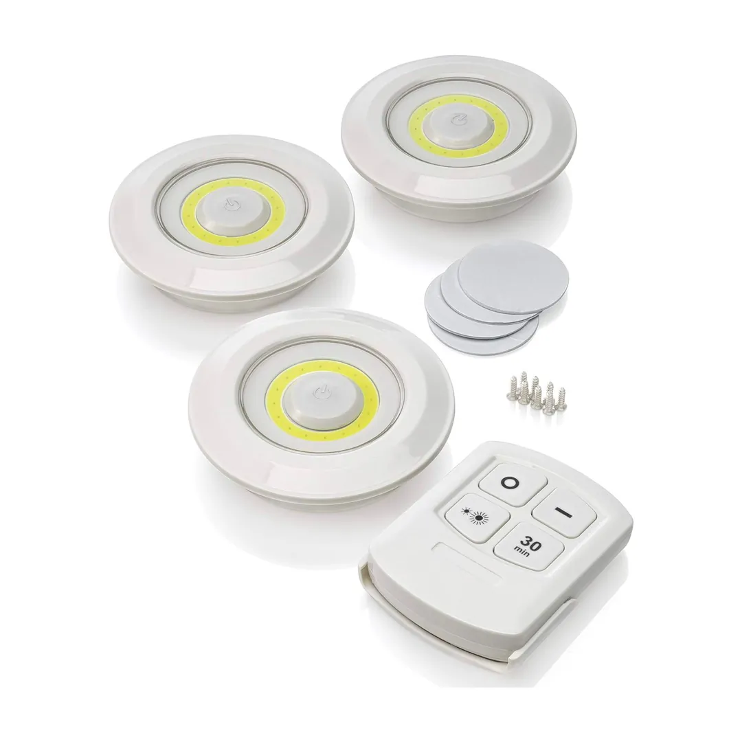 Juego de 3 Lámparas LED: Ilumina con Estilo y Practicidad - Juego de 3 lámparas LED