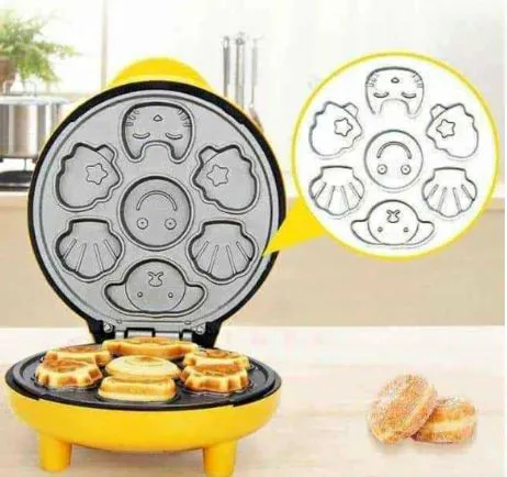 Mini Waflera Eléctrica Forma Animales: ¡Crea Deliciosas Obras Maestras! - Mini Waflera Eléctrica Forma Animales