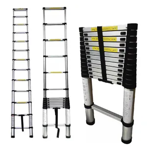 Escalera Telescópica de 13 Pasos: Alcanza Nuevas Alturas con Seguridad - Escalera Telescópica 10 pasos 2.9M
