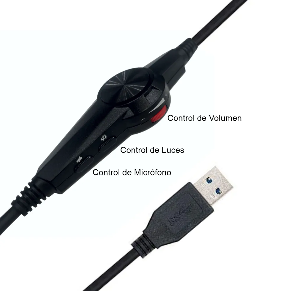 Diadema Gamer RGB con Micrófono V10: ¡Experimenta el Sonido Inmersivo! - Diadema Gamer Rgb Microfono V10