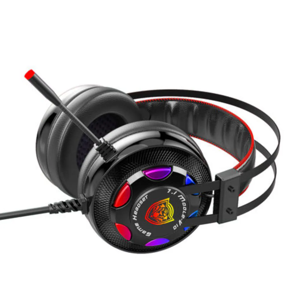 Diadema Gamer RGB con Micrófono V10: ¡Experimenta el Sonido Inmersivo! - Diadema Gamer Rgb Microfono V10