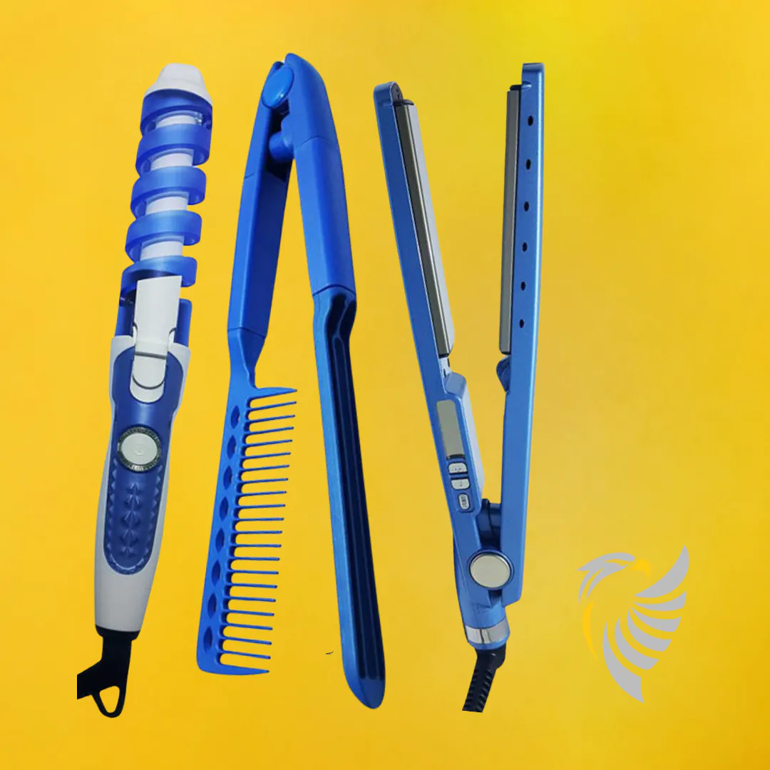 COMBO NANO PLANCHA + RIZADOR ESPIRAL 450: ¡Tu Cabello Impecable con un Solo Combo! - COMBO NANO PLANCHA + RIZADOR ESPIRAL 450