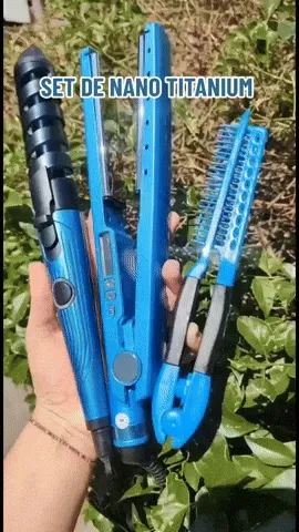 COMBO NANO PLANCHA + RIZADOR ESPIRAL 450: ¡Tu Cabello Impecable con un Solo Combo!