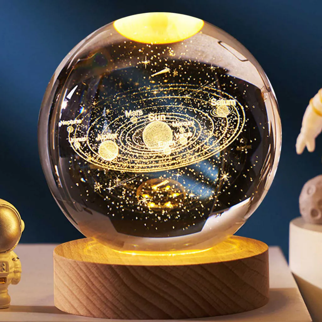 Lampara Esfera 3D Con Interruptor De 8CM: Ilumina tu hogar con el universo - Esfera con Interruptor de 8cm luz calida