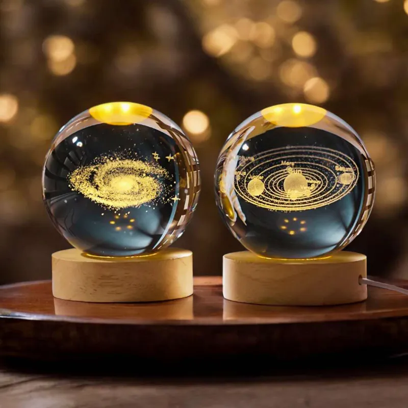 Lampara Esfera 3D Con Interruptor De 8CM: Ilumina tu hogar con el universo