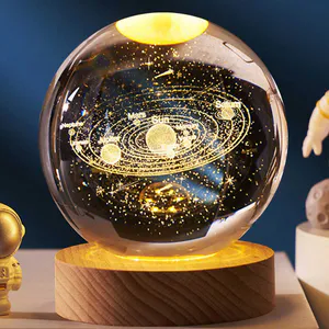 Lampara Esfera 3D Con Interruptor De 8CM: Ilumina tu hogar con el universo - Esfera con Interruptor de 8cm luz calida