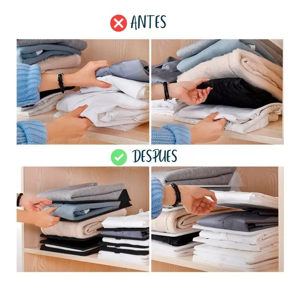 ORGANIZADOR DE CAMISAS SET X 5