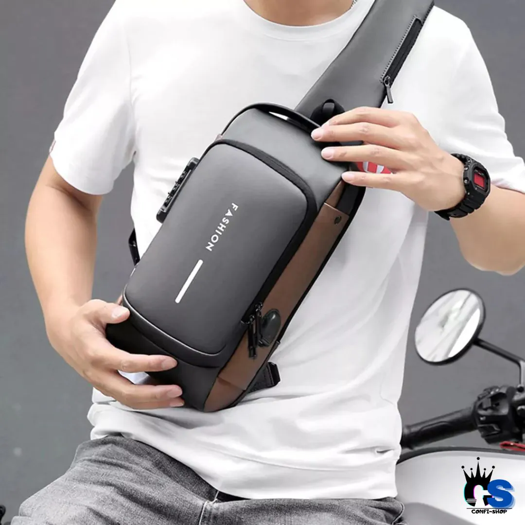 Mochila Cruzada con Clave: Seguridad y Estilo en Cada Paso - Mochila Cruzada con Clave