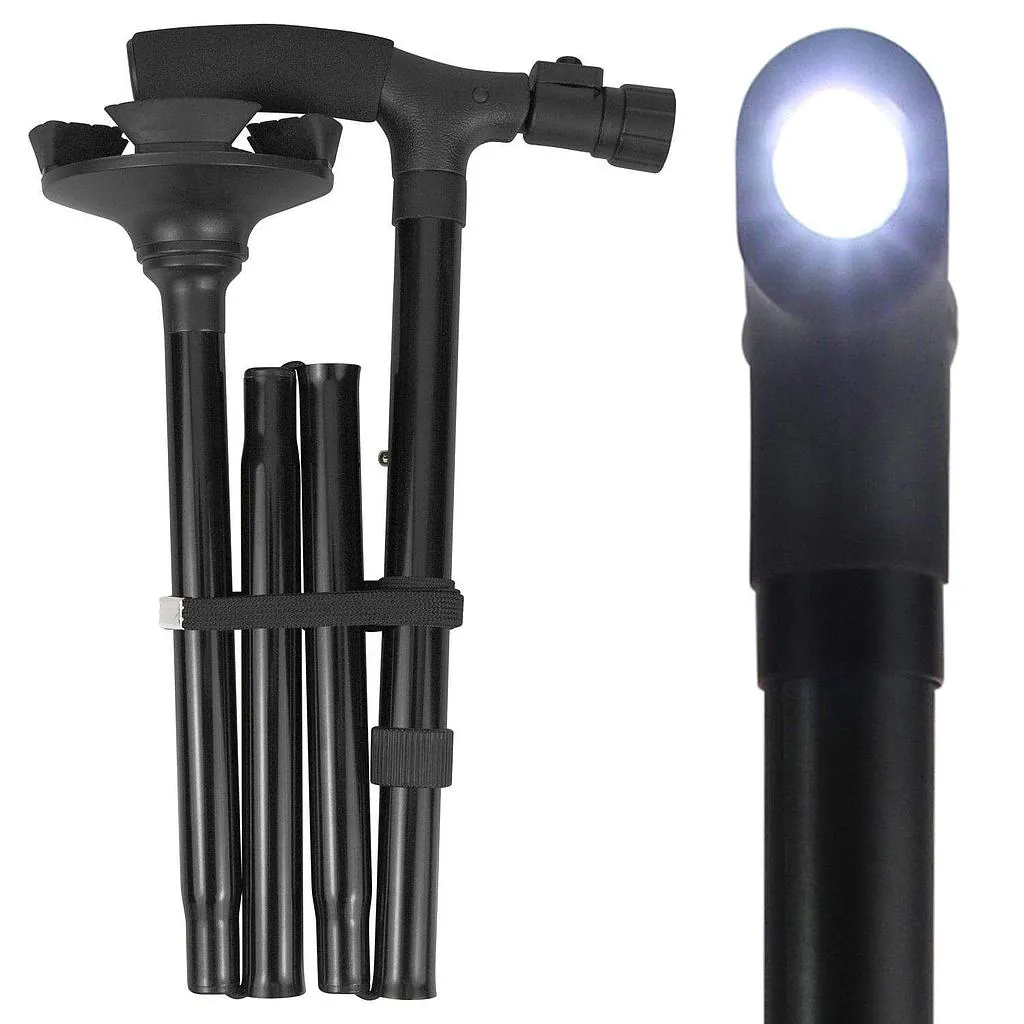 Bastón Ajustable con Linterna Trusty Kane Ba: ¡Seguridad y Confort en Cada Paso! - Bastón Ajustable Linterna Trusty Kane Ba