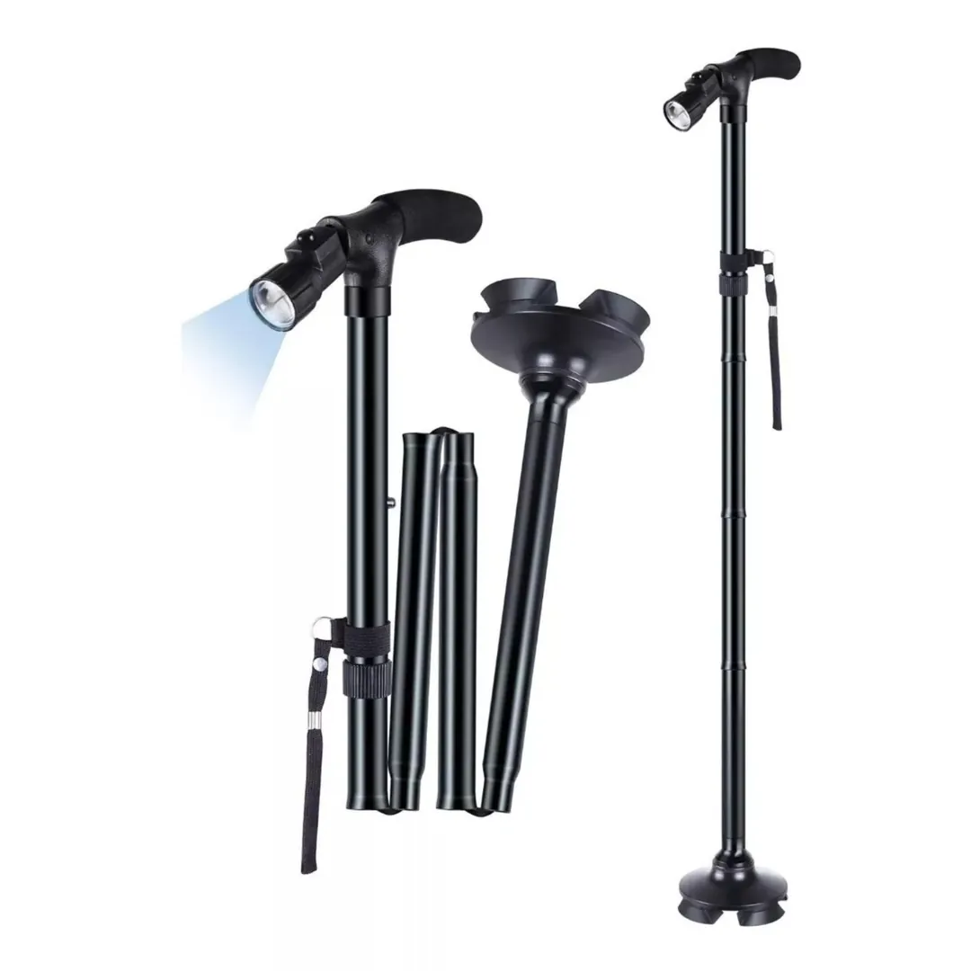 Bastón Ajustable con Linterna Trusty Kane Ba: ¡Seguridad y Confort en Cada Paso! - Bastón Ajustable Linterna Trusty Kane Ba