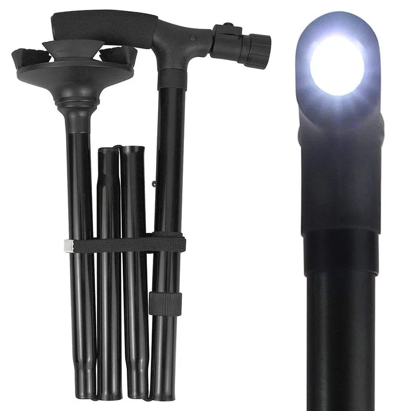 Bastón Ajustable con Linterna Trusty Kane Ba: ¡Seguridad y Confort en Cada Paso!