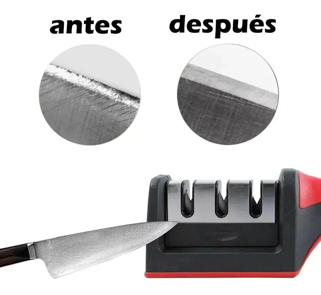Afilador de Cuchillos Manual: ¡Mejora tus Cortes en la Cocina! - Afilador de cuchillos manual